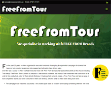 Tablet Screenshot of freefromtour.com
